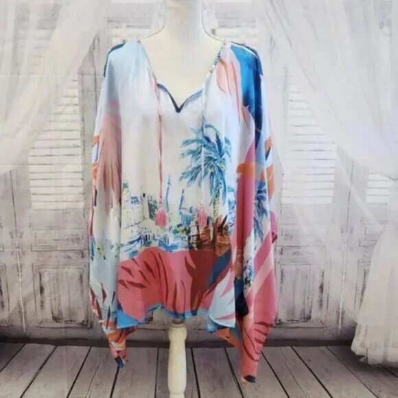 JM Collection Flowy Blouse - Picture 1 of 4